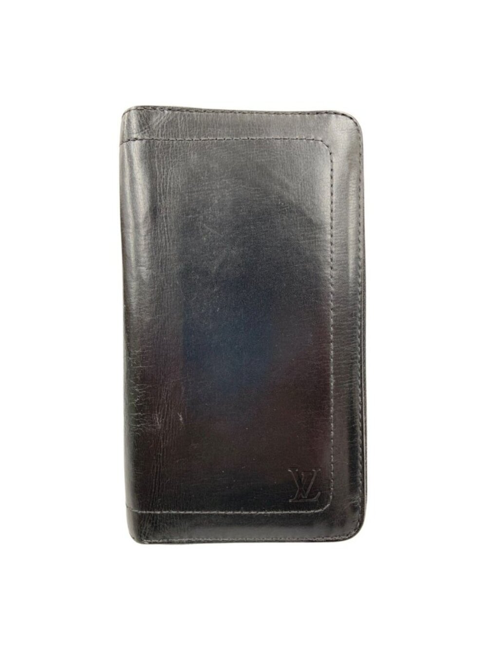 Louis Vuitton Zippy Organizer Utah Zip Around Wallet Black
